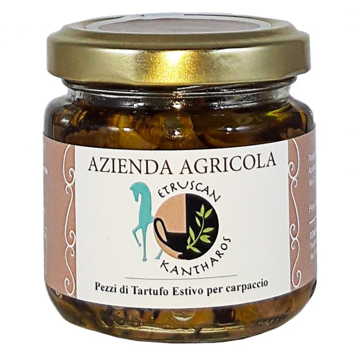 Pezzi di tartufo estivo per carpaccio