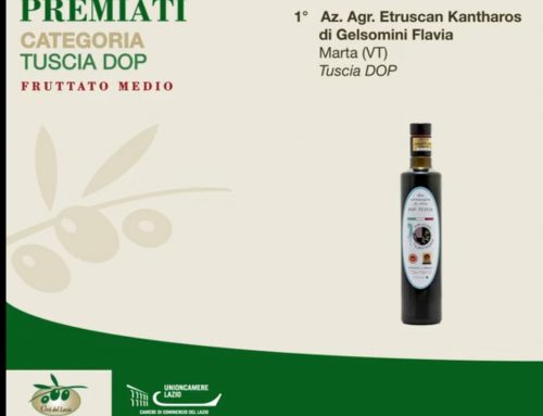 Un Traguardo Storico: Il Nostro Olio Premiato come 1° Classificato nel Lazio